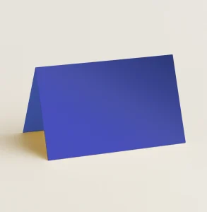 Folded Place Cards - Curious Metallics Electric Blue - View 1