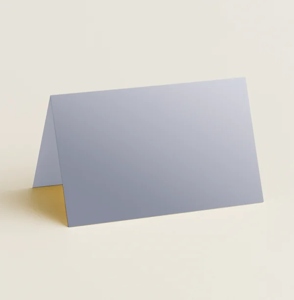 Folded Place Cards - Curious Metallics Galvanised