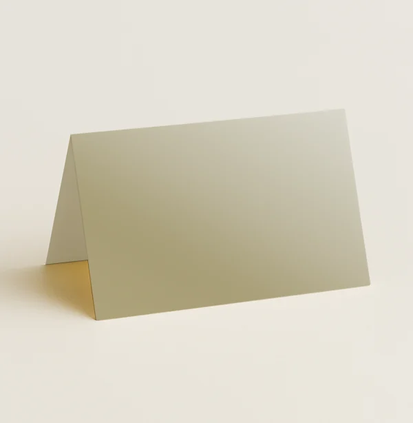 Folded Place Cards - Curious Metallics Gold Leaf