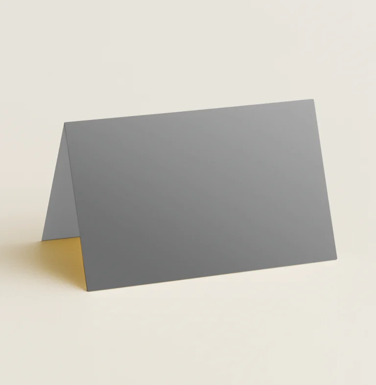 Folded Place Cards - Curious Metallics Ionised