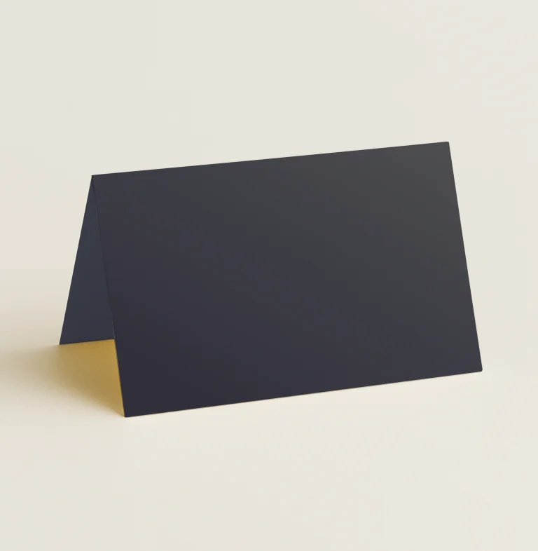 Folded Place Cards - Curious Metallics Night