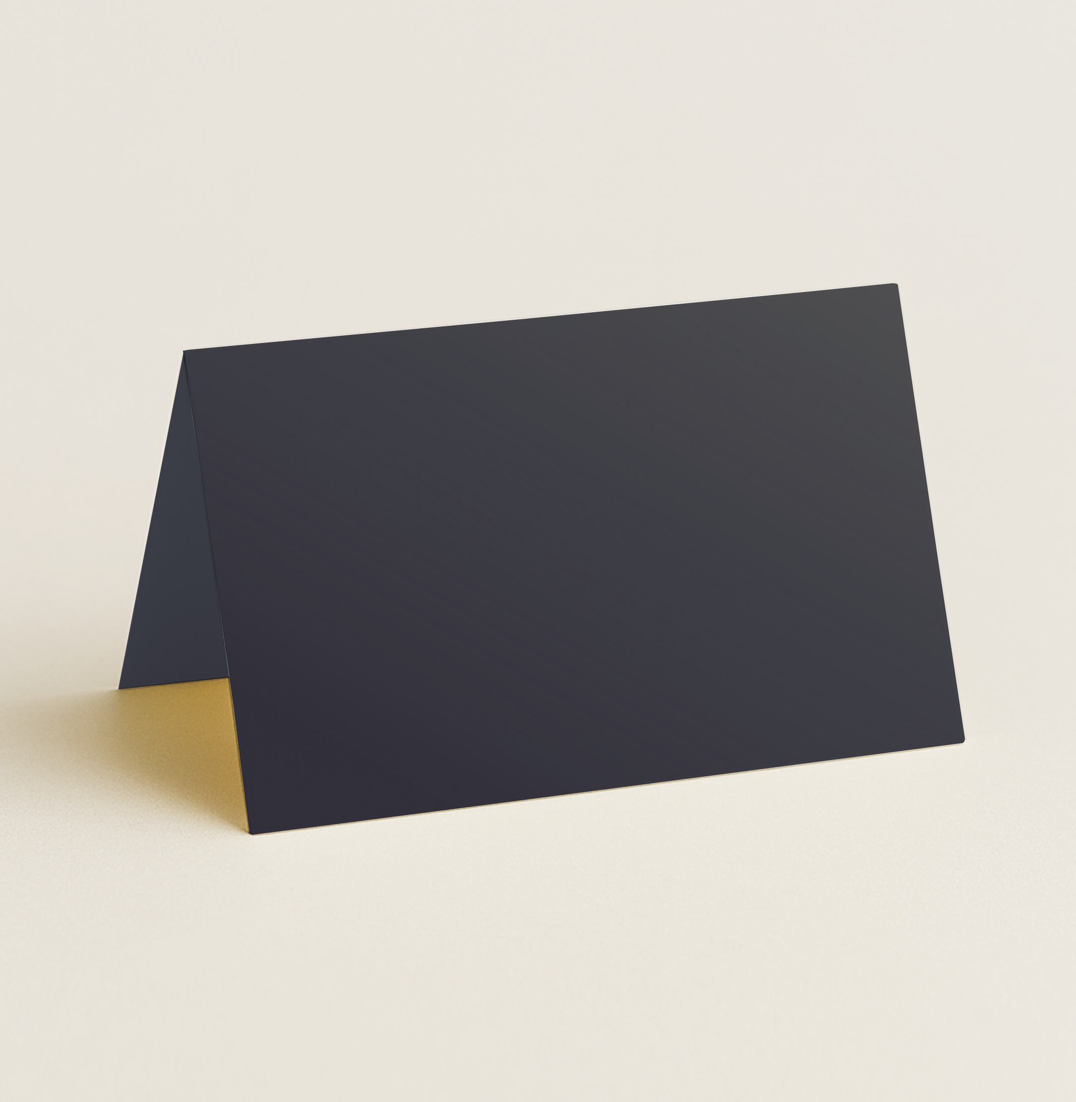 Folded Place Cards – Curious Metallics Night