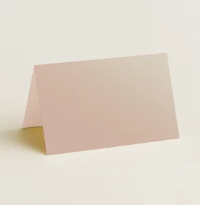 Folded Place Cards - Curious Metallics Nude - View 1