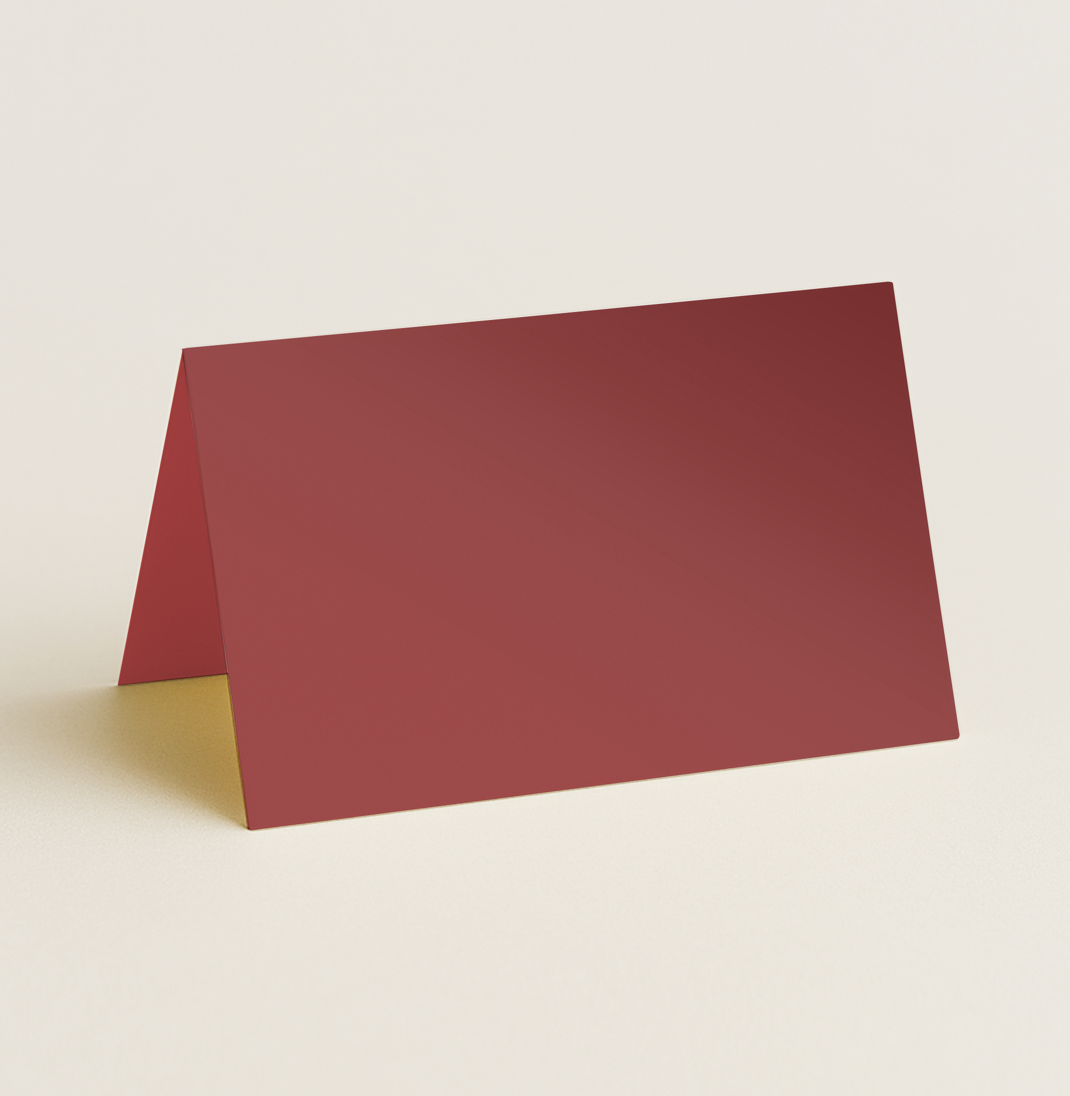Folded Place Cards – Curious Metallics Red Lacquer