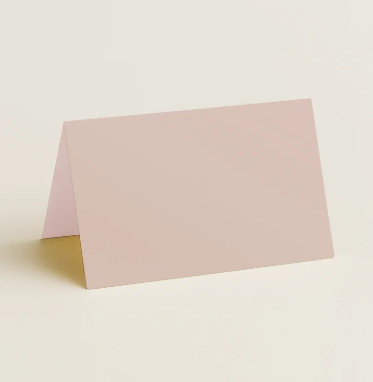 Folded Place Cards - Curious Metallics Rose Gold