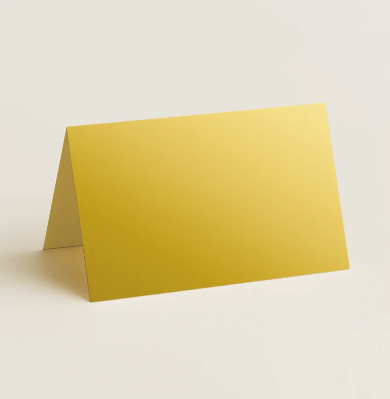 Folded Place Cards - Curious Metallics Super Gold