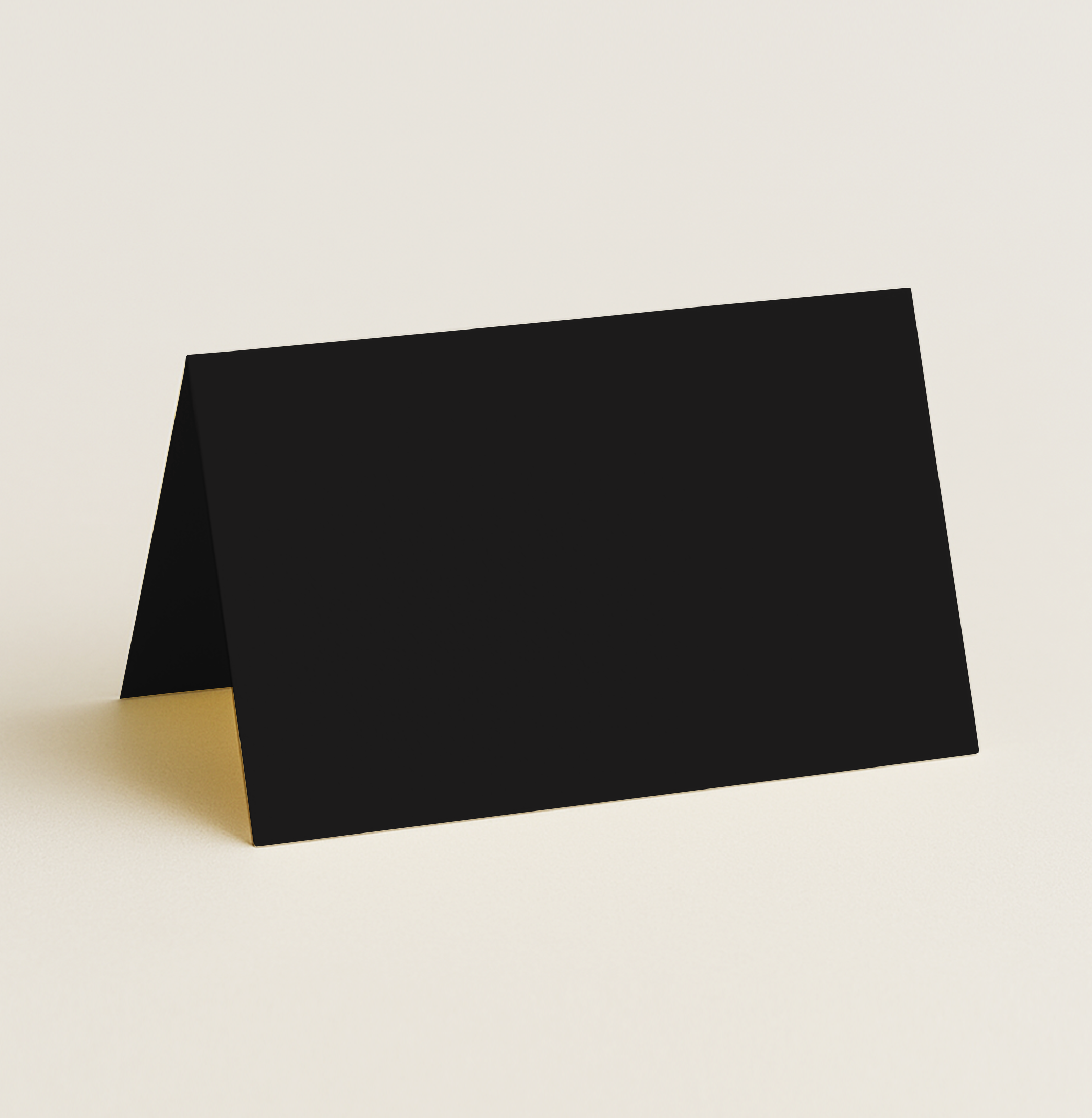 Folded Place Cards – Keaykolour Deep Black