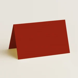 Folded Place Cards - Keaykolour Guardsman Red