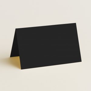 Folded Place Cards - Olin Colours Black