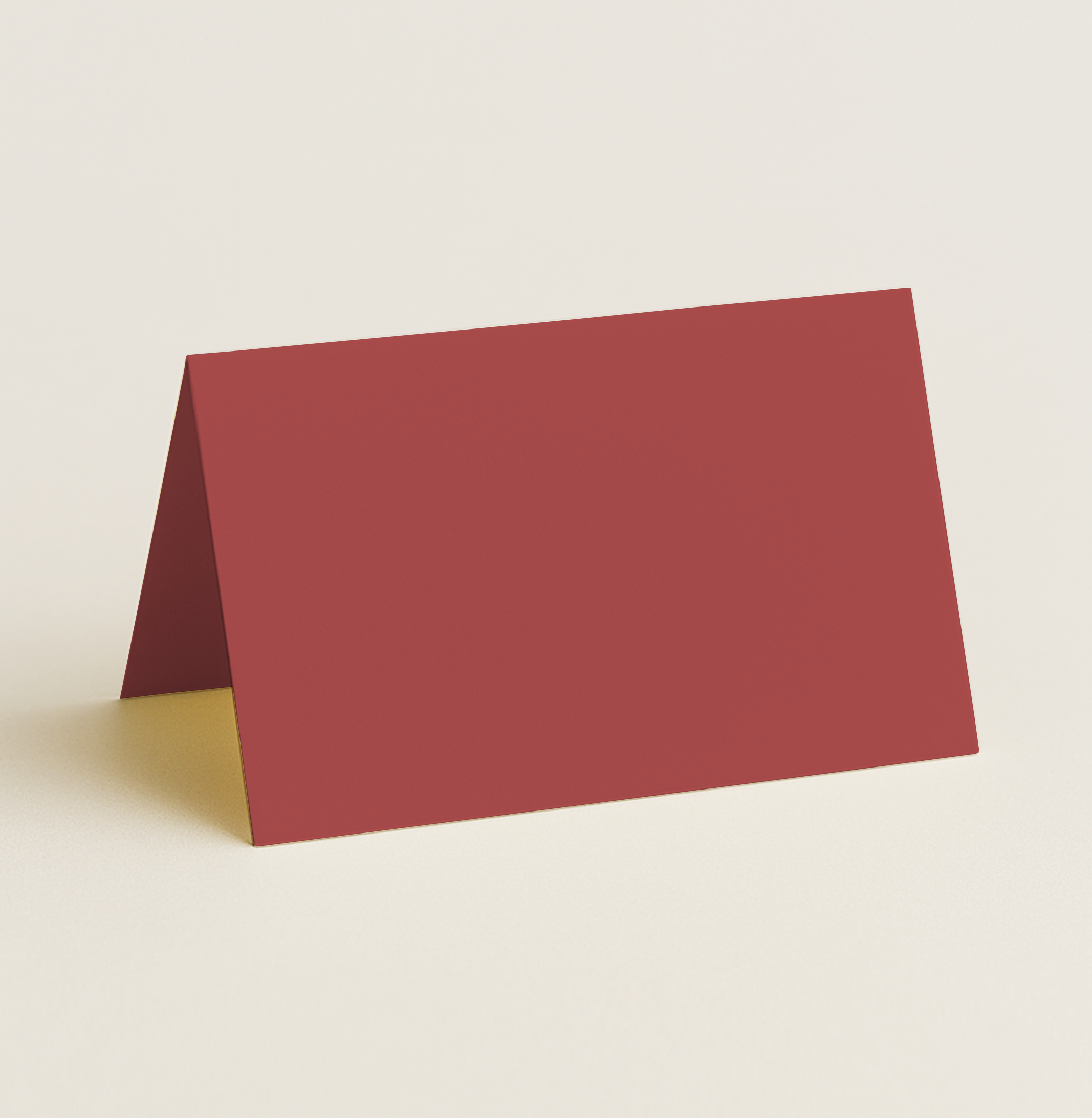 Folded Place Cards – Olin Colours Cherry