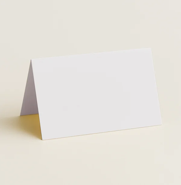 Folded Place Card in Olin Colours Cloud (240gsm)