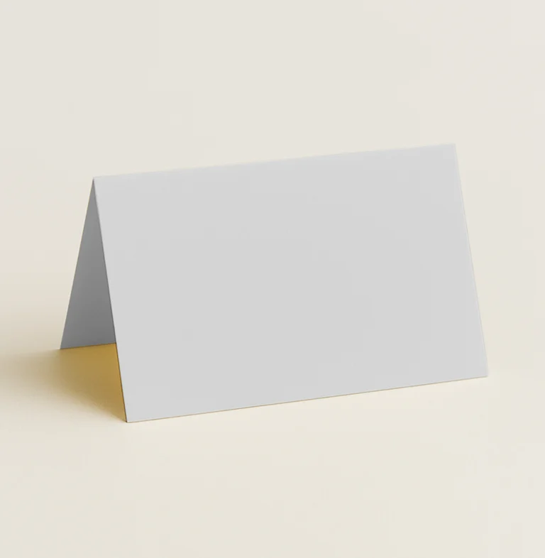 Folded Place Cards - Olin Colours Grey