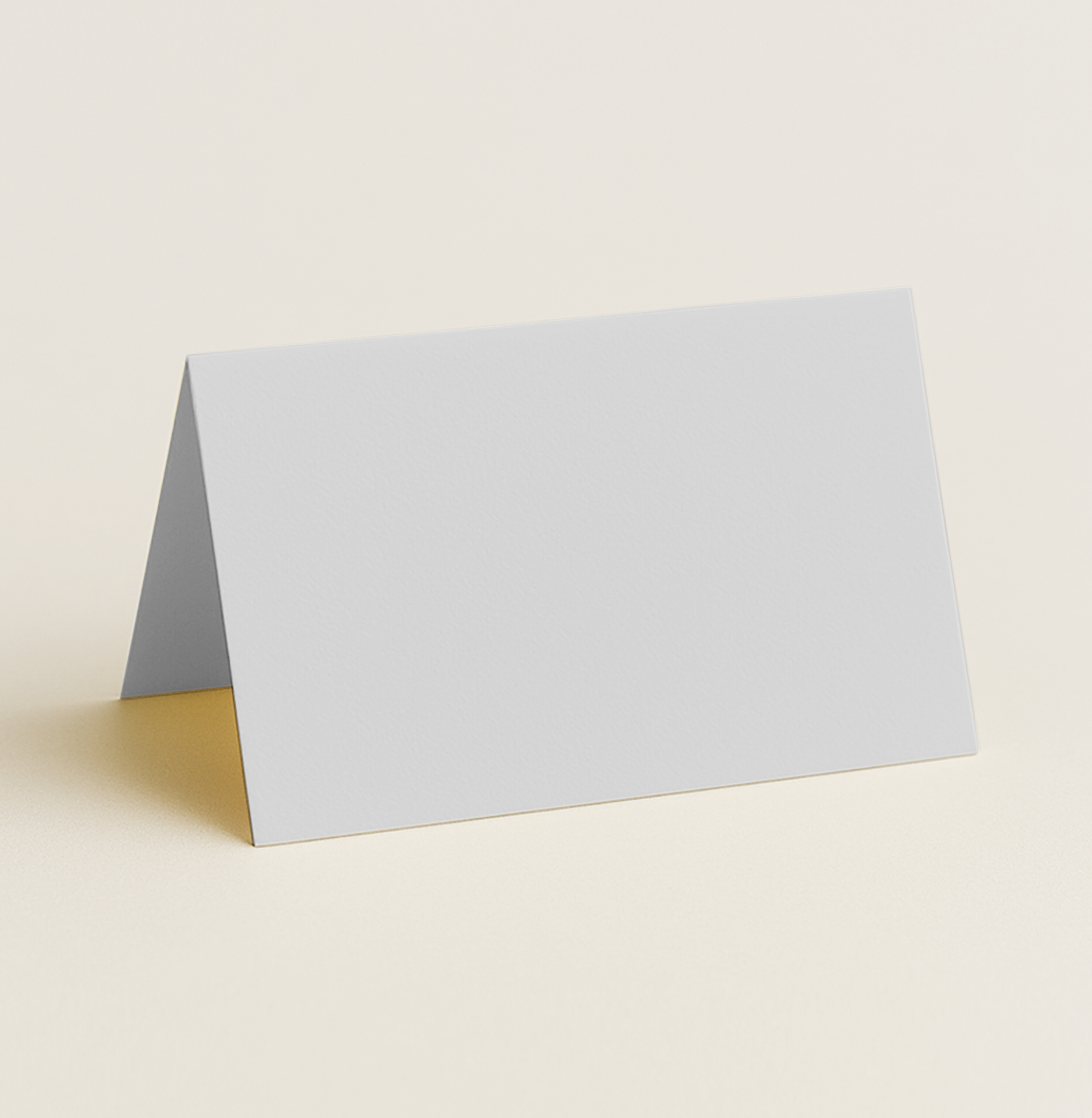 Folded Place Card in Olin Colours Grey