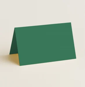 Folded Place Cards - Olin Colours Jungle Green - View 1
