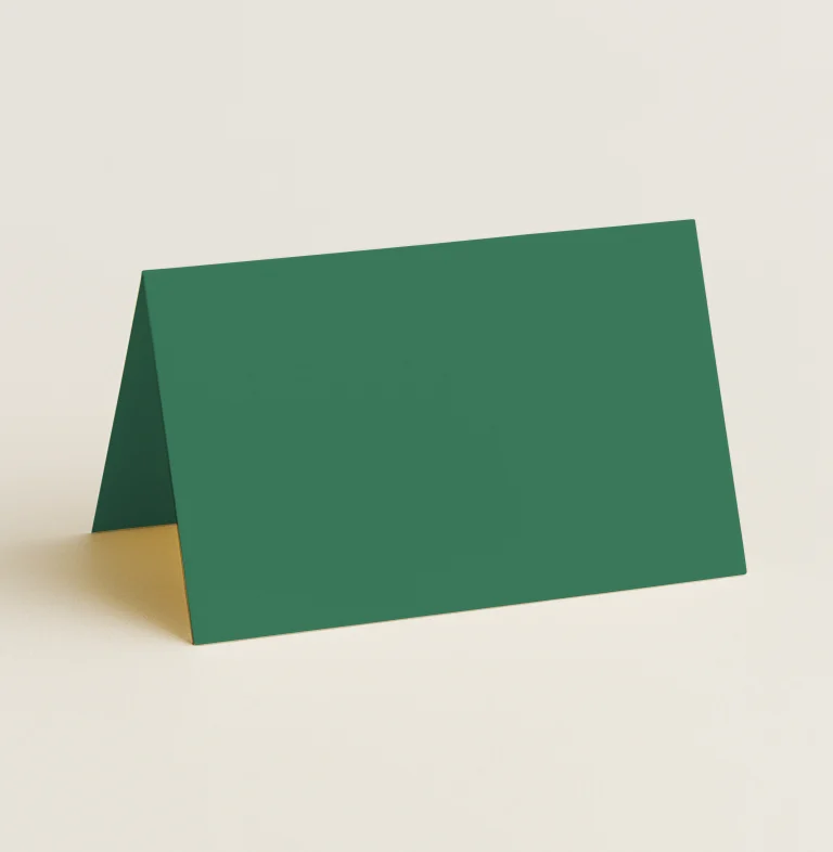 Folded Place Cards - Olin Colours Jungle Green
