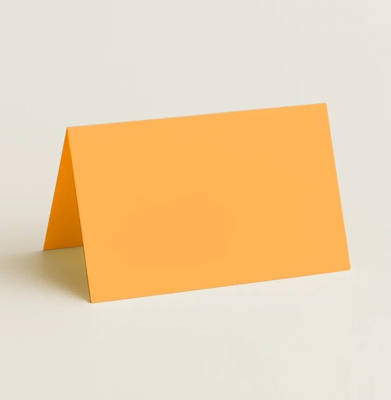 Folded Place Cards - Olin Colours Old Gold