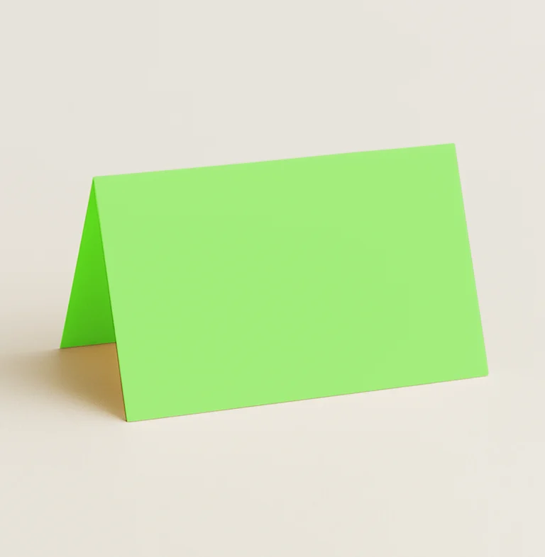 Folded Place Cards - Olin Colours Pistachio