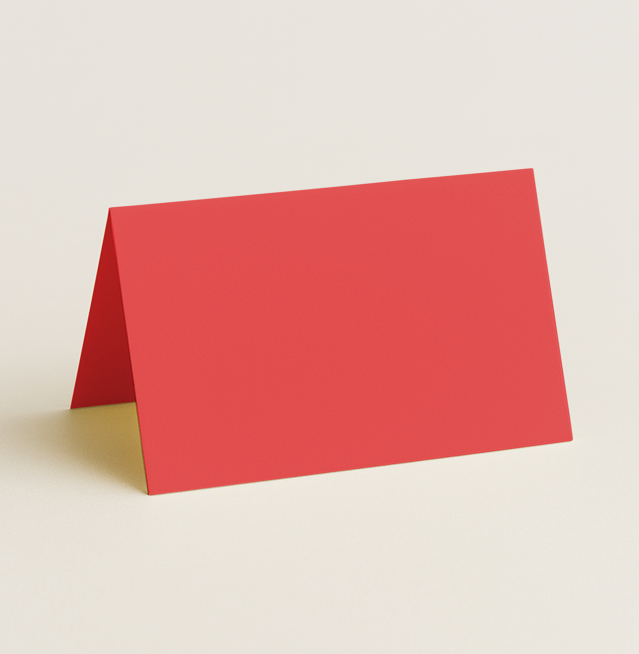 Folded Place Cards – Olin Colours Poppy