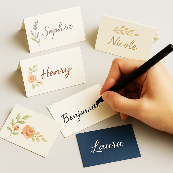 Handwriting Wedding Place Cards