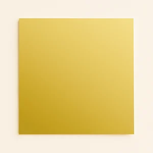 150mm Square Flat Sheet Card - Curious Metallics Super Gold