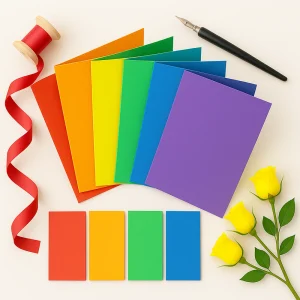 Coloured A5 Folded Cards
