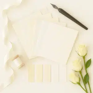 White & Ivory A6 Flat Sheet Cards