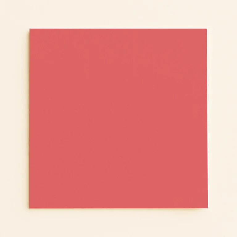 150mm Square Flat Sheet Card - Keaykolour Coral