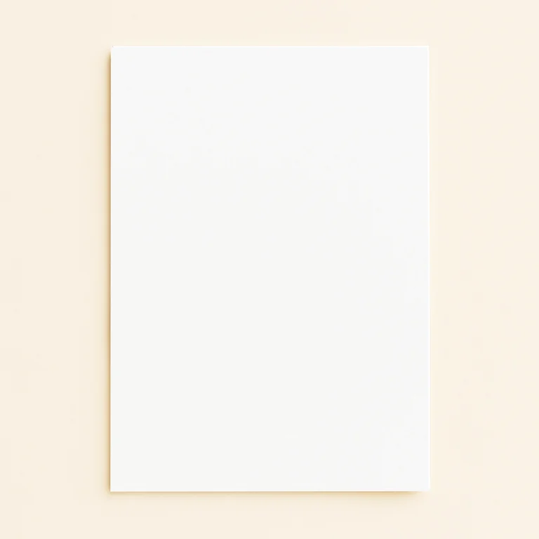 A6 Flat Sheet Card - Olin Design Bright White