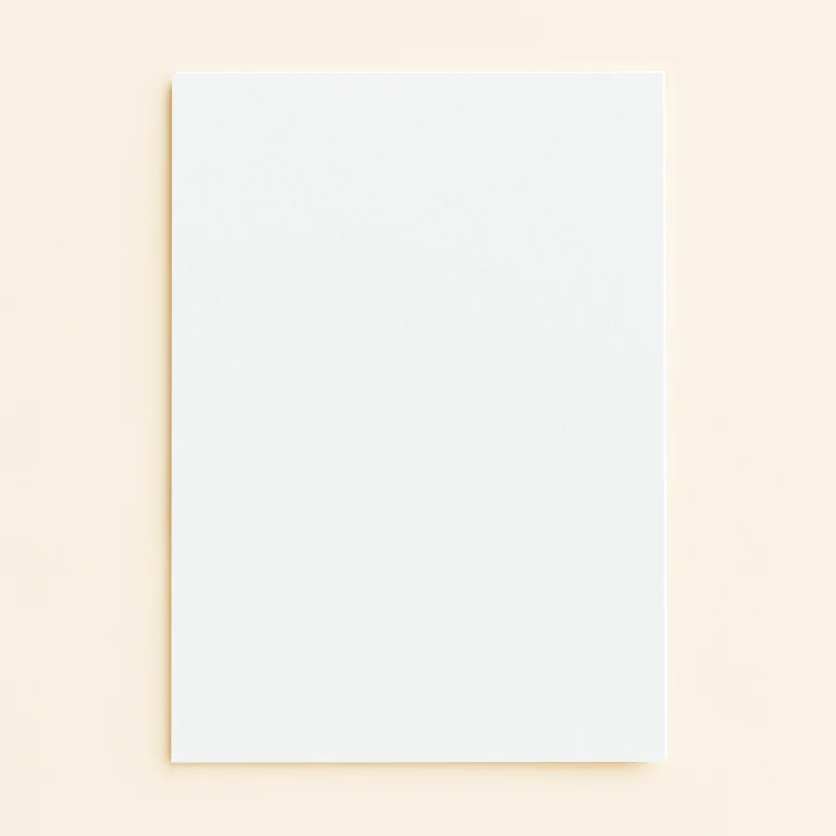 A6 Flat Sheet Card - Olin Design Ultimate White