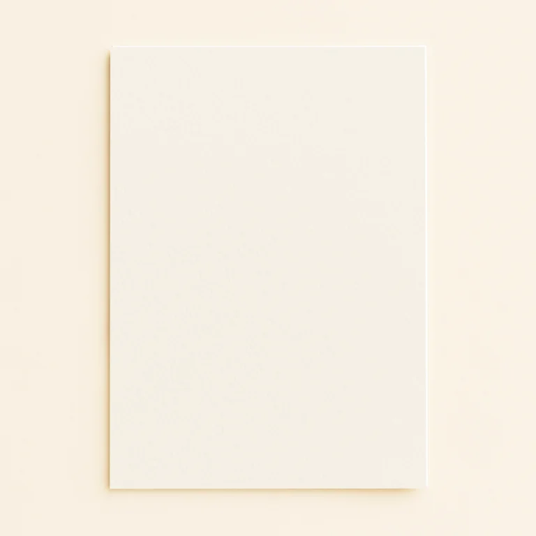 A5 Flat Sheet Card - Olin Design Warm White