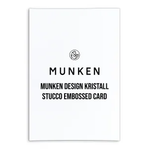 Munken Design Kristall Stucco Embossed Card