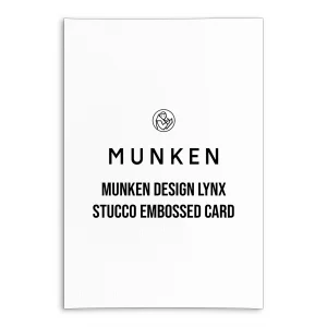 Munken Design Lynx Stucco Embossed Card