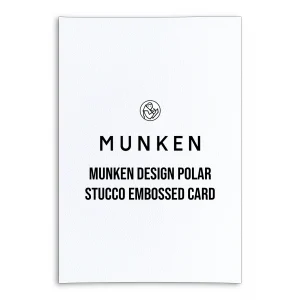 Munken Design Polar Stucco Embossed Card
