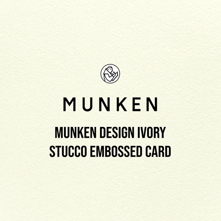 Munken Design Ivory Stucco Embossed Card