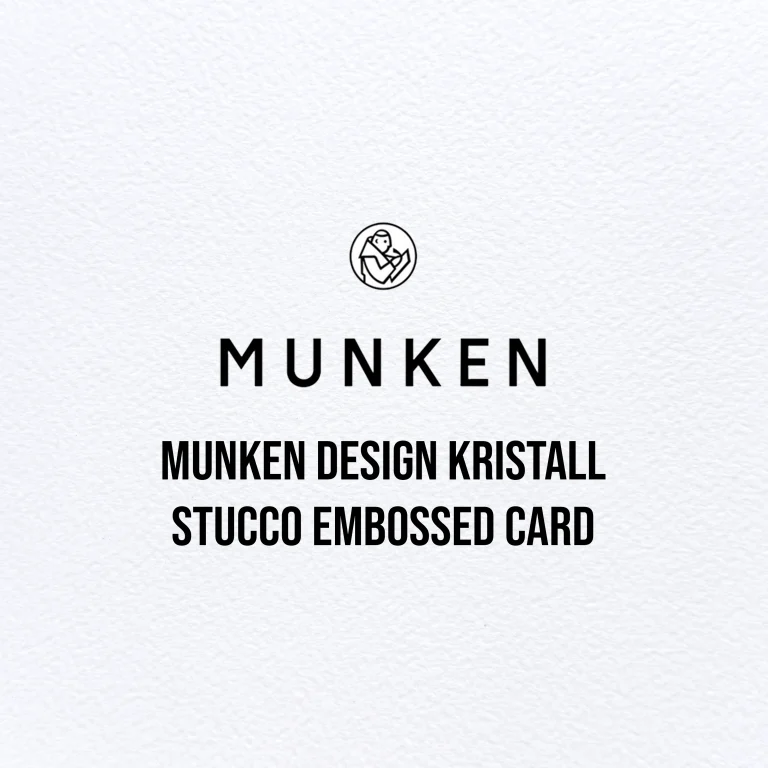 Munken Design Kristall Stucco Embossed Card