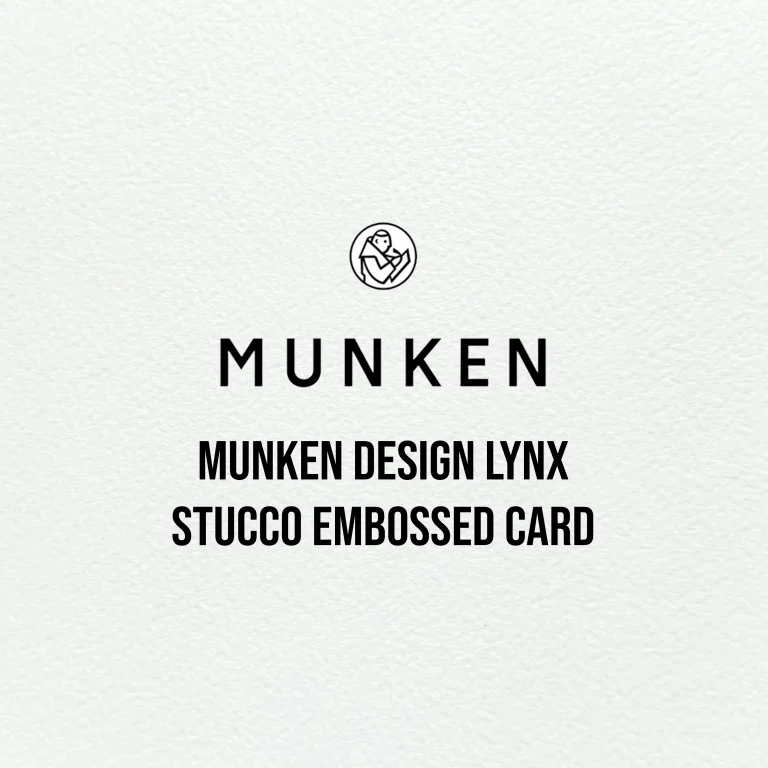 Munken Design Lynx Stucco Embossed Card