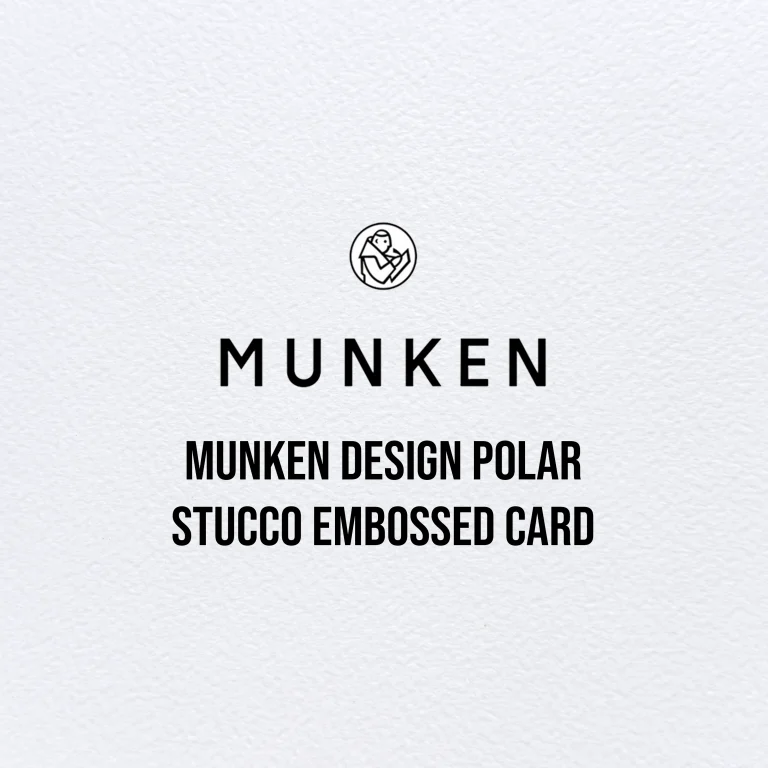 Munken Design Polar Stucco Embossed Card