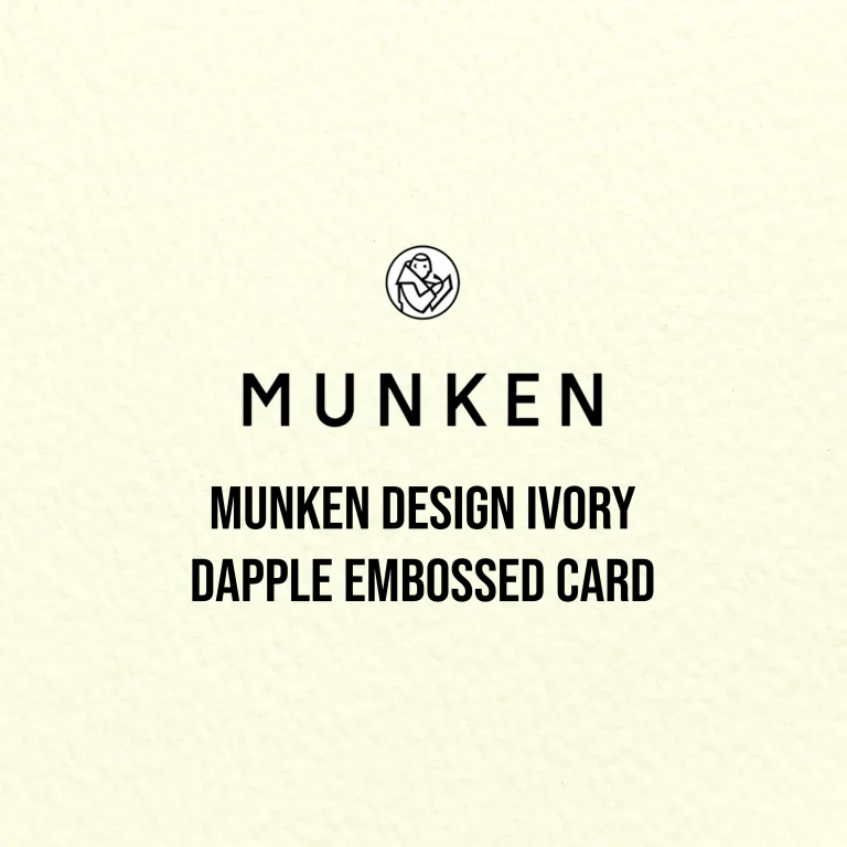 Munken Design Ivory Dapple Embossed Card