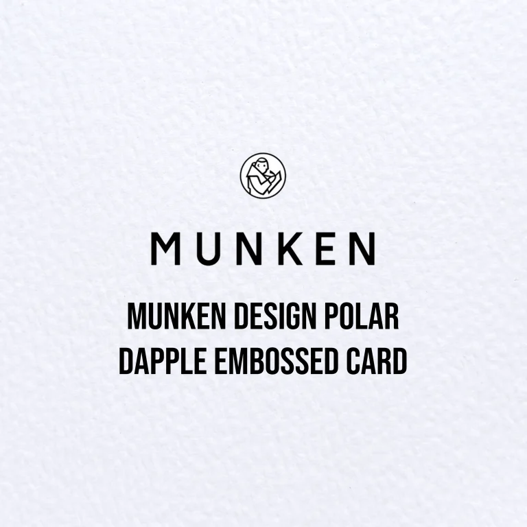 Munken Design Polar Dapple Embossed Card