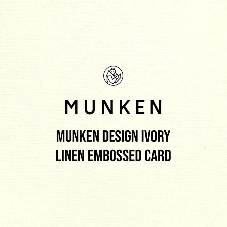 Munken Design Ivory Linen Embossed Card