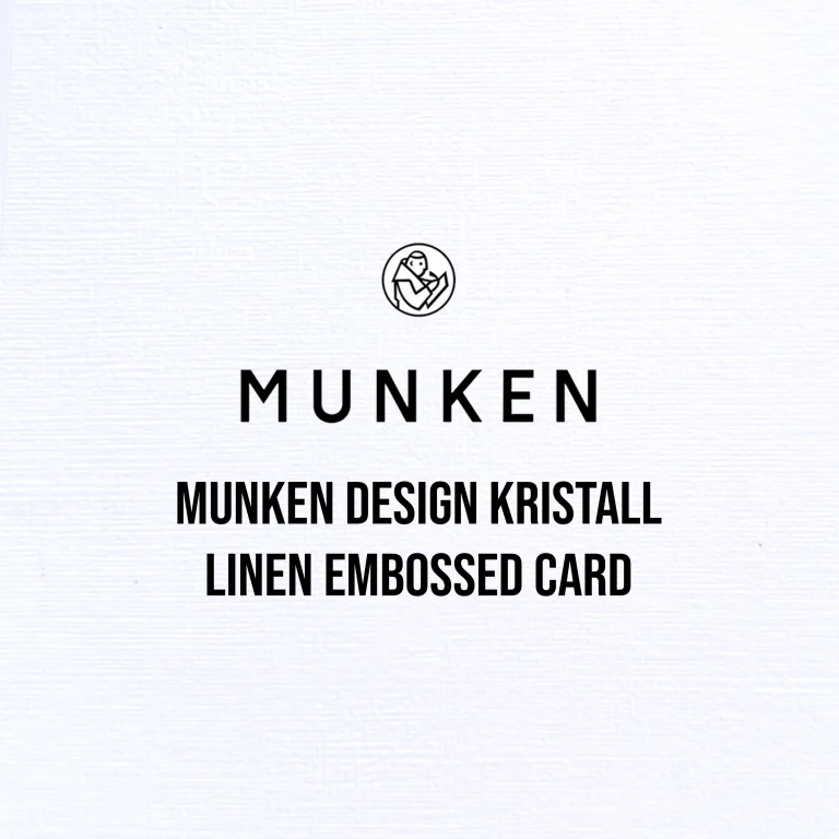 Munken Design Kristall Linen Embossed Card