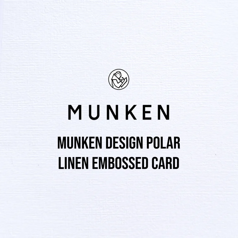 Munken Design Polar Linen Embossed Card