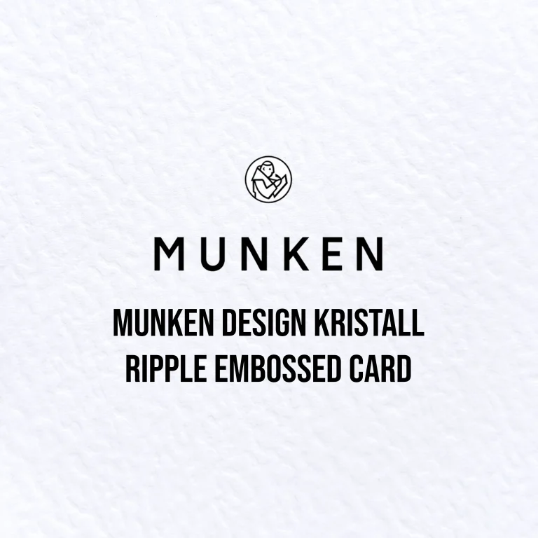 Munken Design Kristall Ripple Embossed Card