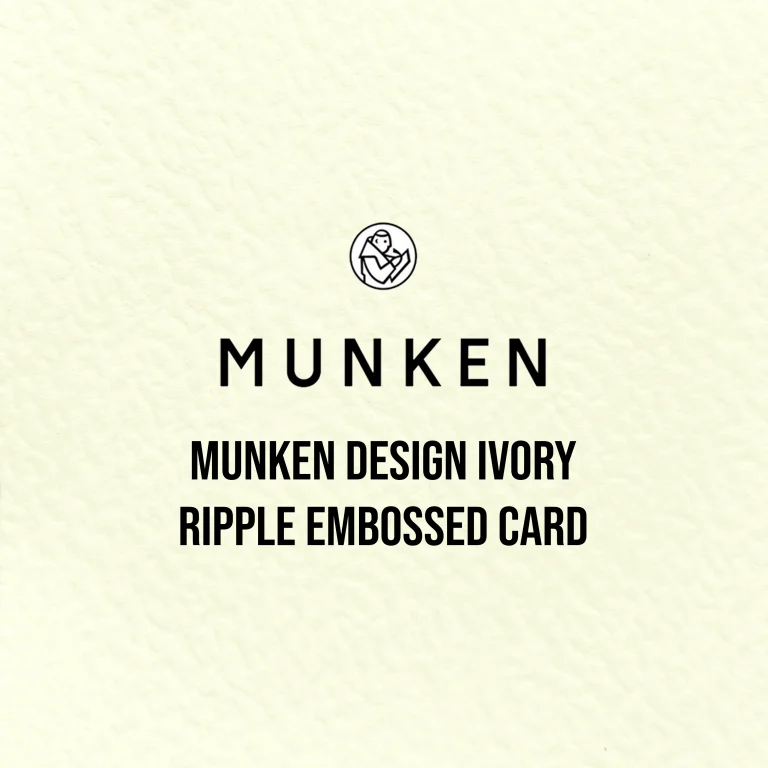 Munken Design Ivory Ripple Embossed Card