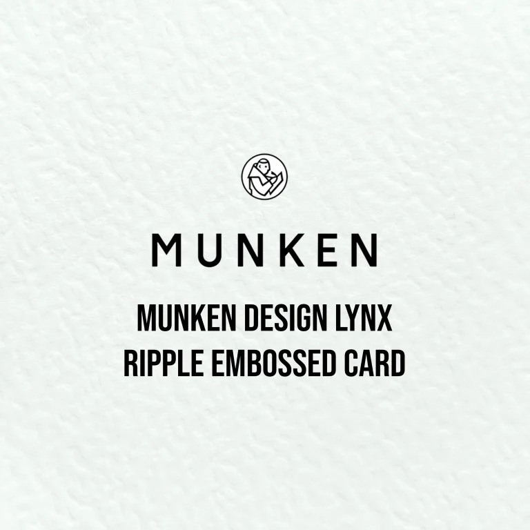Munken Design Lynx Ripple Embossed Card