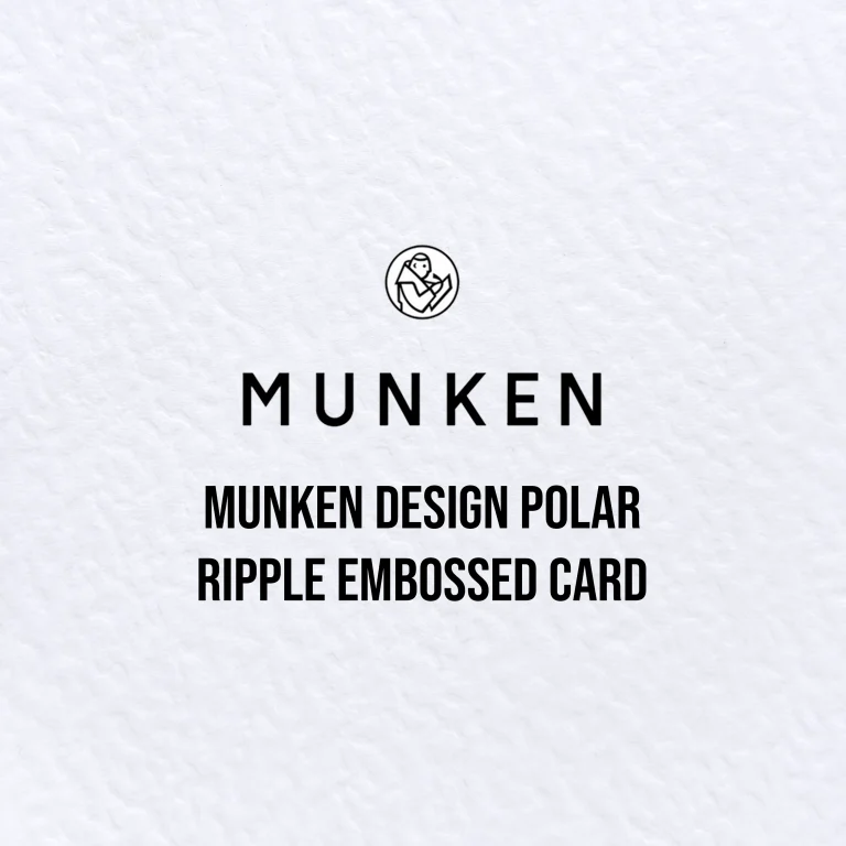 Munken Design Polar Ripple Embossed Card