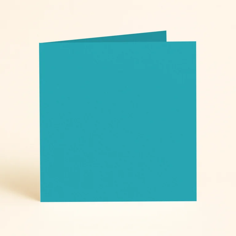 125mm Square Single Fold Card - Keaykolour Atoll