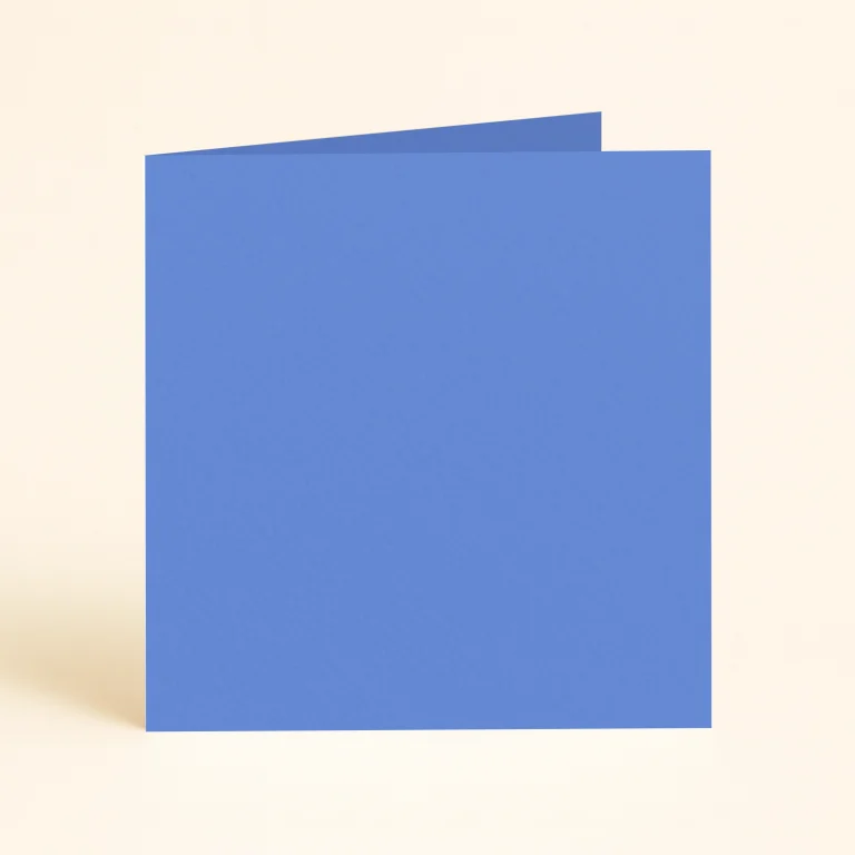 150mm Square Single Fold Card - Keaykolour Azure