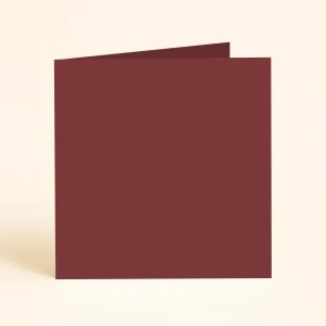 125mm square folded Carmine keaykolour