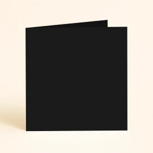 125mm square folded Deep Black keaykolour